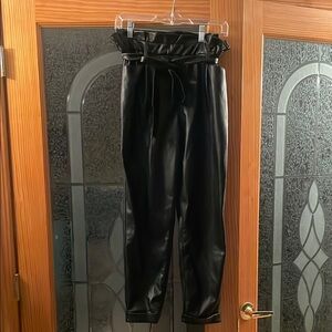 Altar'd State Black Faux Leather Pants